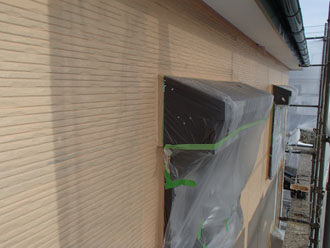 千葉県君津市　外壁塗装　屋根塗装　ベランダ防水　外壁塗装　中塗り完了