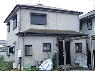 千葉県君津市　外壁塗装　屋根塗装　ベランダ防水　カラーシミュレーション　現在のお住まい