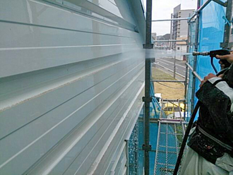 千葉県君津市　外壁の高圧洗浄