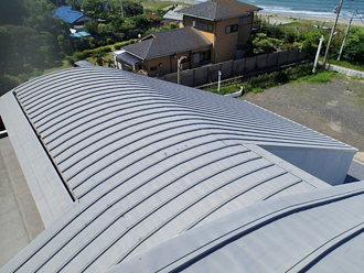 千葉県　富津市　屋根葺き替え　外壁塗装　屋根点検　色褪せ