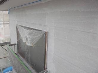 千葉県　市原市　外壁塗装　2階下塗り完了