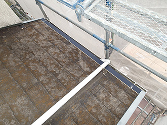 千葉県　市原市　屋根カバー工法　既存の屋根