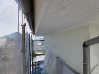 千葉県木更津市　外壁塗装　屋根カバー工法　軒天補修完了