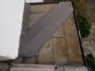 千葉県木更津市　外壁塗装　屋根カバー工法　点検　1階屋根　苔の発生