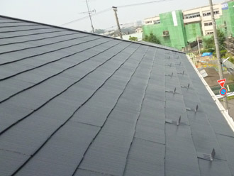 千葉県松戸市　屋根塗装　外壁塗装　屋根に雪止め設置