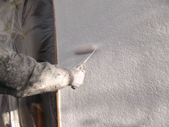 千葉県浦安市　外壁塗装　屋根塗装　外壁上塗り