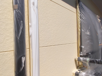 千葉県習志野市　外壁塗装　屋根塗装　2階部外壁塗装完了