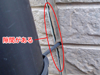 千葉県習志野市　外壁塗装　屋根塗装　外壁点検　目地のコーキング　隙間
