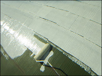 船橋市　屋根塗装　下塗り　サーモアイ　遮熱