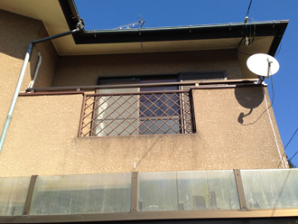 千葉県袖ヶ浦市　外壁の点検　汚れた外壁