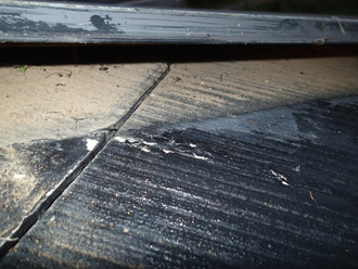 千葉県　袖ヶ浦市　屋根塗装　棟板金交換　点検　棟板金の浮き
