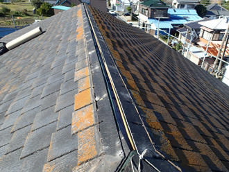 千葉県　館山市　屋根カバー工法　タスペーサーを使った縁切