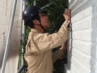 千葉県香取市　外壁塗装　陸屋根　防水工事　自社検査