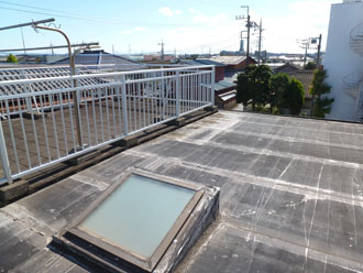 千葉県香取市　外壁塗装　陸屋根　防水工事　点検　屋上