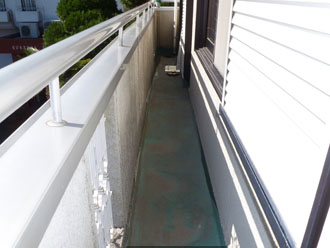 千葉県香取市　外壁塗装　陸屋根　防水工事　点検　ベランダ