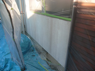 東京都昭島市　外壁塗装　下塗り完了