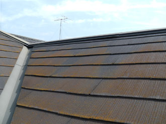 東京都立川市　屋根点検　コケはあるが屋根材の劣化はなし