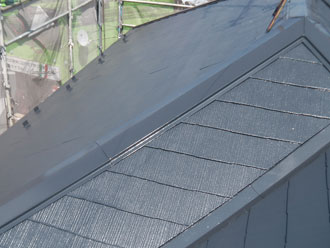 東京都立川市　屋根塗装　遮熱塗料　アレスクールSi　完工