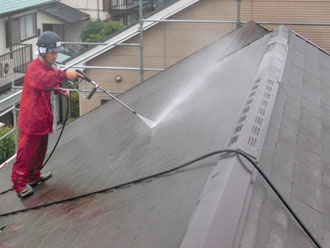 神奈川県厚木市　高圧洗浄　屋根洗浄
