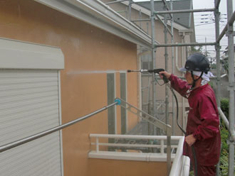 神奈川県厚木市　高圧洗浄　外壁洗浄