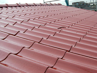 神奈川県横浜市中区　屋根塗装　積水U瓦