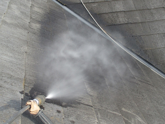 神奈川県戸塚区　屋根塗装　高圧洗浄