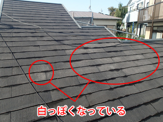 横浜市神奈川区　屋根塗装　高圧洗浄後