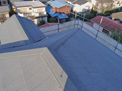 横浜市緑区　外壁塗装　屋根塗装　屋根カバー工法　完工後